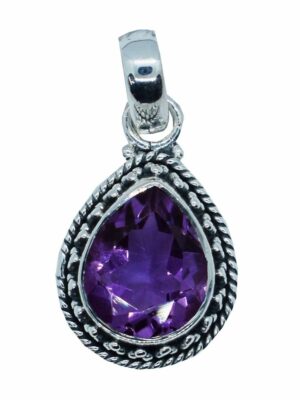 Silver Pendant Amethyst