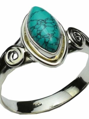 Silver Ring Turquoise Cab