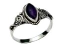 Silver Ring Amethyst Cab
