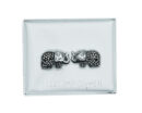 Silver Earring Marcasite Elephant