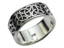 Silver Ring Band Triquetras