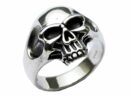 Silver Ring Skeleton Head