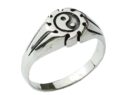 Silver Ring Ying Yang