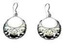 Silver Earring Drop Circle