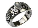 Silver Ring Oval Rainbow