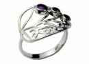 Silver Ring Tree Amethyst