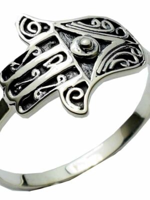 Silver Ring Fatima Hand