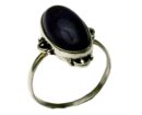 Silver Ring Oval Amethyst