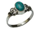 Silver Ring Oval Turquoise