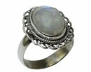 Silver Ring Oval Rainbow
