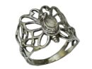 Silver Ring Butterfly Rainbow