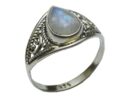 Silver Ring Teardrop Rainbow