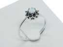 Silver Ring Marcasite Opal