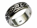 Silver Ring Band Celtic Knot