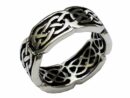 Silver Ring Band Celtic Cut