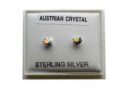 Silver Earring Stud Rainbow