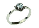 Silver Ring Marcasite Topaz