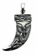 Silver Pendant Horn Celtic