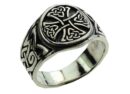 Silver Ring Celtic Cross