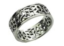 Silver Ring Band Triquetra