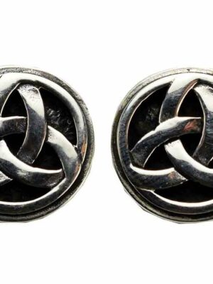 Silver Earring Stud Triquetra