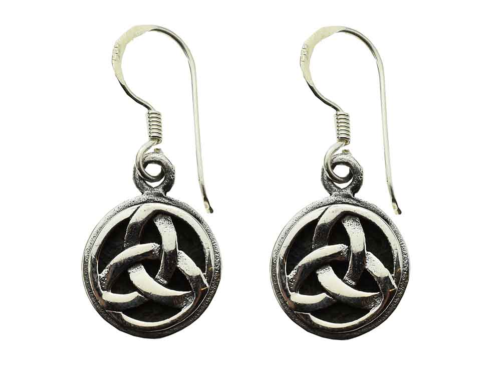 Silver Earring Triquetra