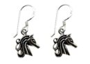 Silver Earring Unicorn