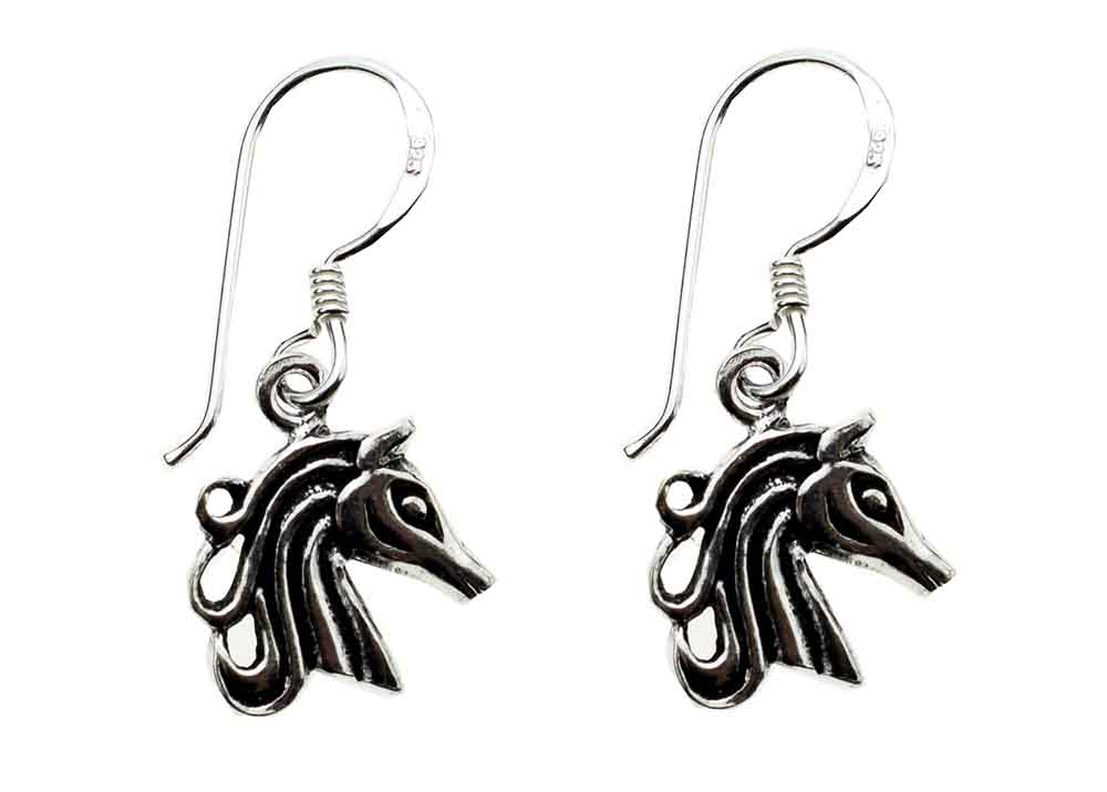 Silver Earring Unicorn