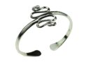 Silver Bangle Double Snake