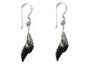 Silver Earring Wings Drop
