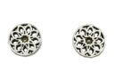 Silver Earring Stud Flower
