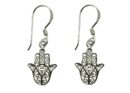 Silver Earring Fatima Hand
