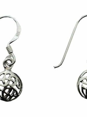 Silver Earring Celtic Circle