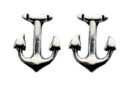 Silver Earring Stud Anchor