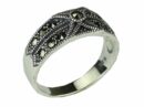 Silver Ring Marcasite Band