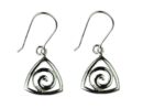 Silver Earring Triangle
