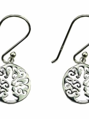 Silver Earring Tree Of Life