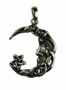 Silver Pendant Moon Celtic
