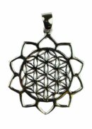 Silver Pendant Flower Of Life