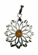 Silver Pendant Flower