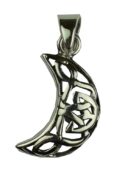 Silver Pendant Celtic Moon