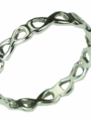 Silver Ring Infinity Symbols