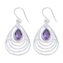 Silver Earring Amethyst