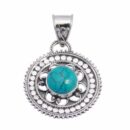 Silver Pendant Turquoise