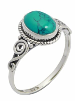 Silver Ring Turquoise Stone