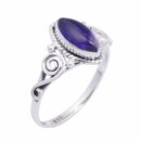 Silver Ring Amethyst Stone