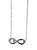 Silver Necklace Love Infinity