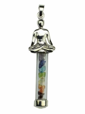 Silver Pendant With Chakras