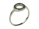 Silver Ring Circle With CZ