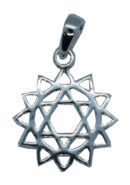 Silver Pendant Chakra Heart